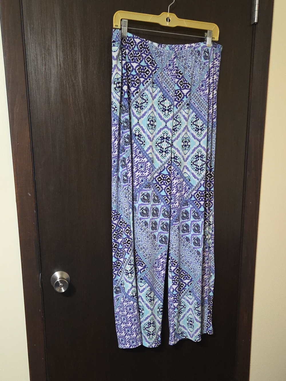 EasyWare by Chico's purple and blue wide leg pants size 2
